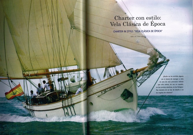 Charter con estilo: Vela clásica de época – STP