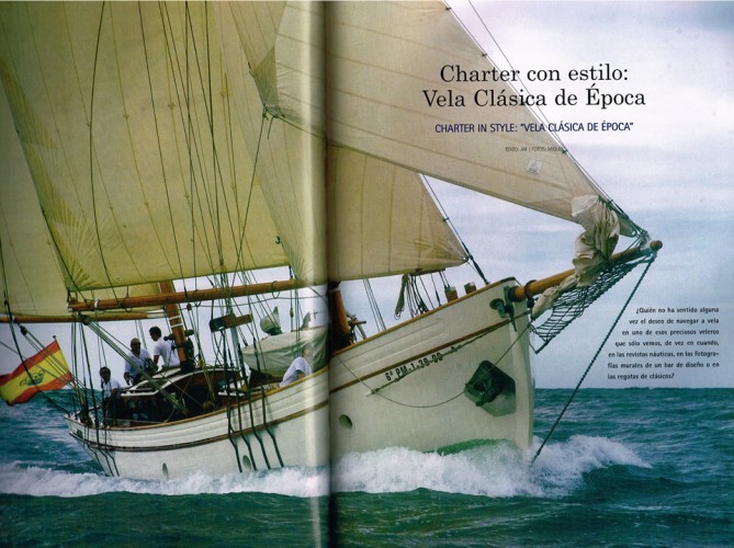 Charter con estilo: Vela clásica de época – STP