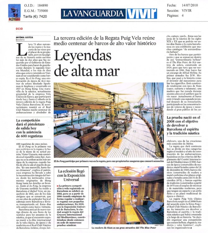 Leyendas de alta mar – La Vanguardia